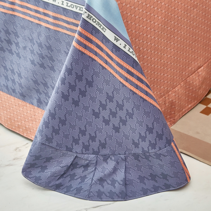 91家纺网 家纺一手货源 找家纺 雲归梦 2023新款13372大版活性四件套 马里奥-粉