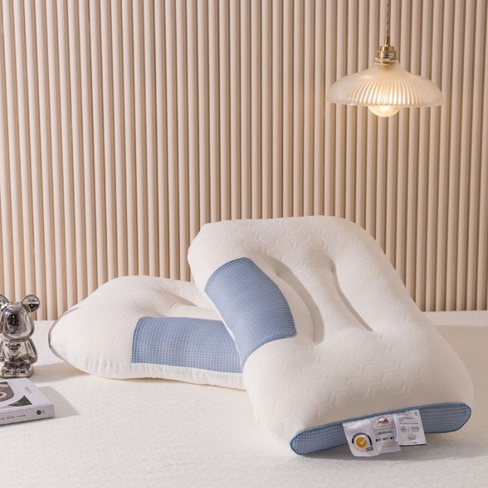 91家纺网 家纺一手货源 找家纺 爱来伊2022新款柔软乳胶枕 柔软乳胶枕 蓝