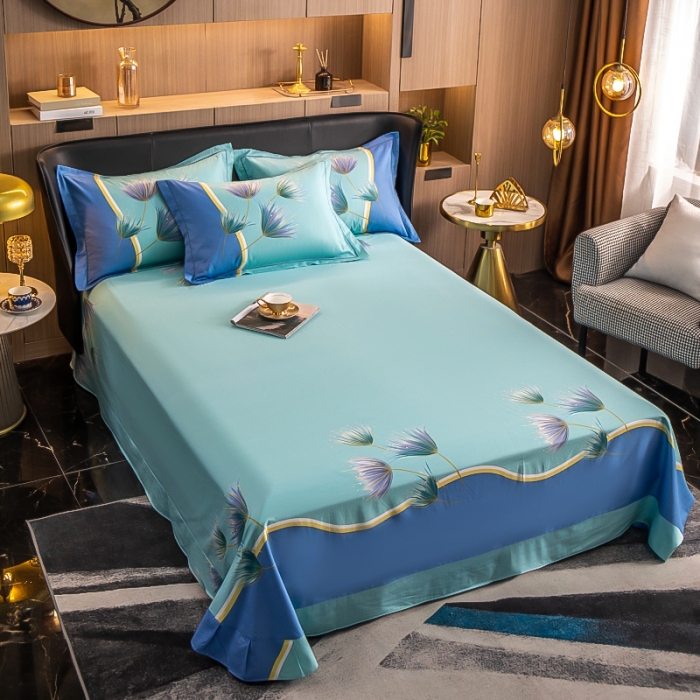 91家纺网 家纺一手货源 找家纺 雲归梦 2023新款13372大版活性四件套 曼珠莎华-粉