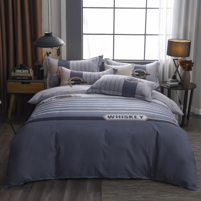 91家纺网 家纺一手货源 找家纺 雲归梦 2023新款13372大版活性四件套 美式情调