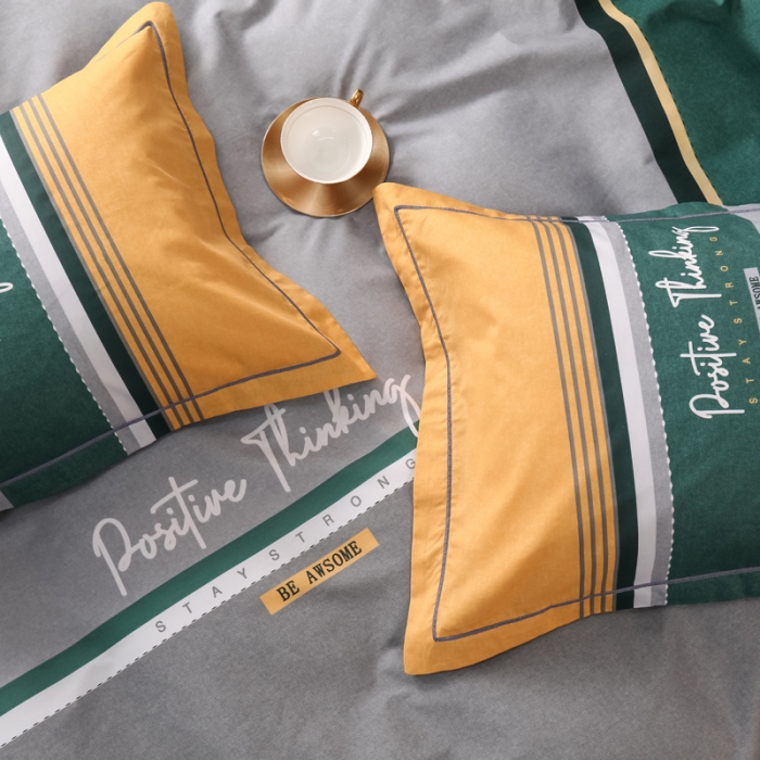 91家纺网 家纺一手货源 找家纺 雲归梦 2023新款13372大版活性四件套 米切尔黄