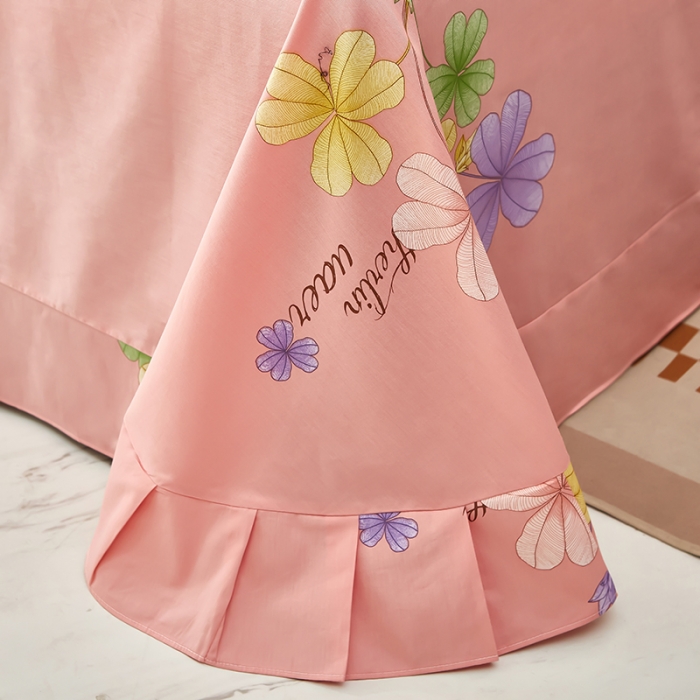 91家纺网 家纺一手货源 找家纺 雲归梦 2023新款13372大版活性四件套 奈美-粉