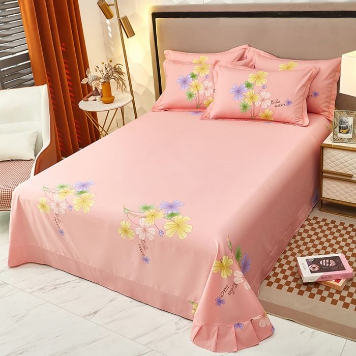 91家纺网 家纺一手货源 找家纺 雲归梦 2023新款13372大版活性四件套 奈美-粉