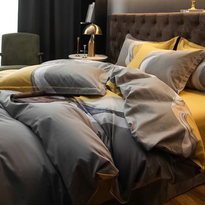 91家纺网 家纺一手货源 找家纺 雲归梦 2023新款13372大版活性四件套 生活情调