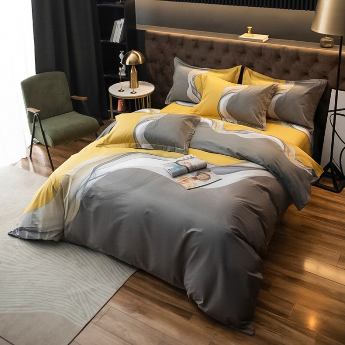 91家纺网 家纺一手货源 找家纺 雲归梦 2023新款13372大版活性四件套 生活情调