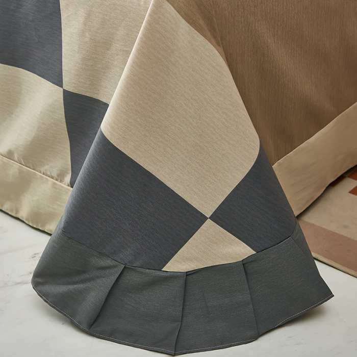 91家纺网 家纺一手货源 找家纺 雲归梦 2023新款13372大版活性四件套 诗凡黎-咖