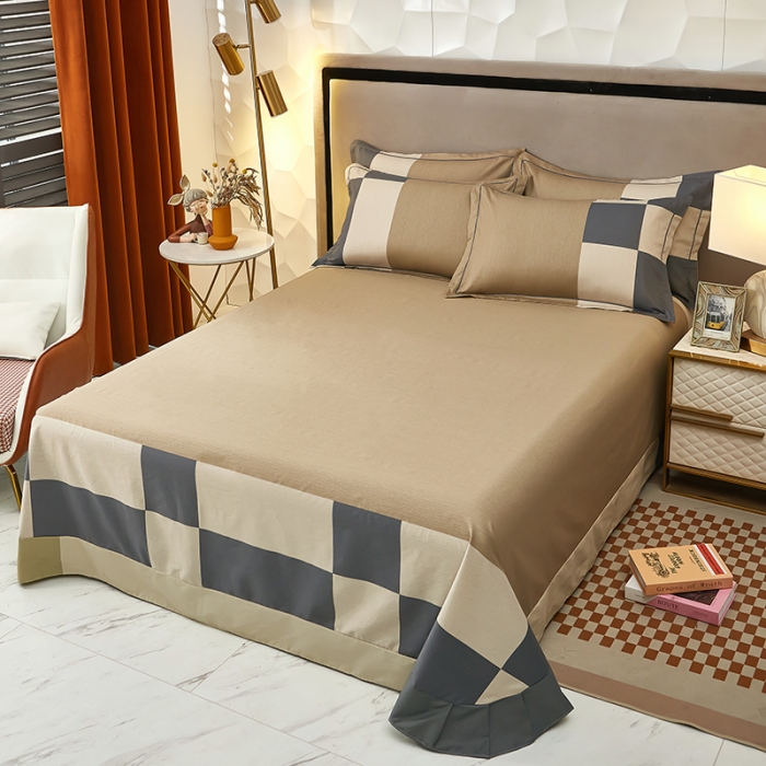 91家纺网 家纺一手货源 找家纺 雲归梦 2023新款13372大版活性四件套 诗凡黎-咖