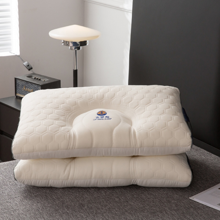 91家纺网 家纺一手货源 找家纺 2023爱来伊云端舱护颈枕乳胶枕 灰色