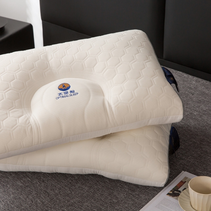 91家纺网 家纺一手货源 找家纺 2023爱来伊太空舱护颈乳胶枕 灰色