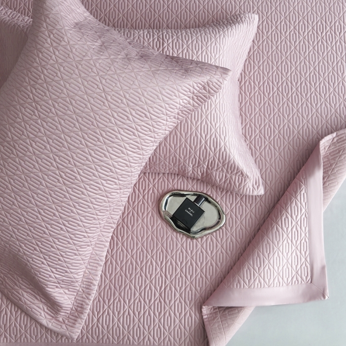 91家纺网 家纺一手货源 找家纺 榻尚 2023新款纯竹纤维绗缝夏凉席空调席垫三件套 冰粉