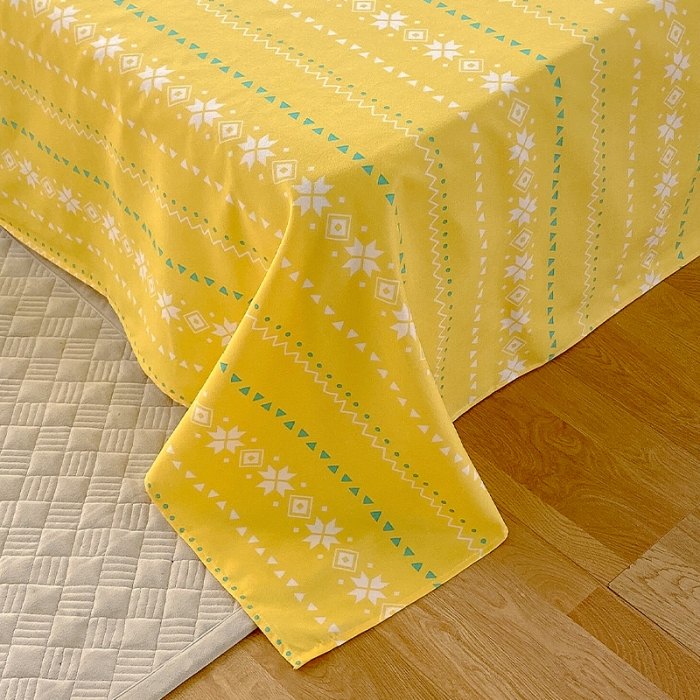 91家纺网 家纺一手货源 找家纺 好亿来 2025新款植物羊绒加厚斜纹磨毛四件套彩色心情