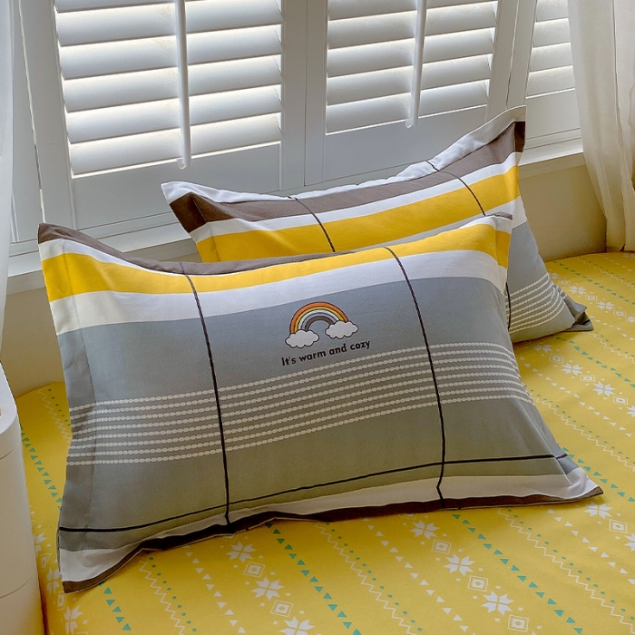 91家纺网 家纺一手货源 找家纺 好亿来 2025新款植物羊绒加厚斜纹磨毛四件套彩色心情