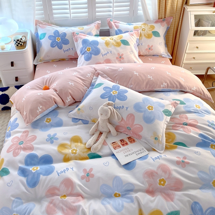 91家纺网 家纺一手货源 找家纺 好亿来 2025新款植物羊绒加厚斜纹磨毛四件套宠爱