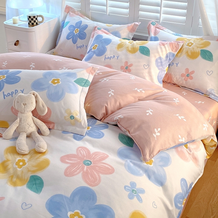 91家纺网 家纺一手货源 找家纺 好亿来 2025新款植物羊绒加厚斜纹磨毛四件套宠爱