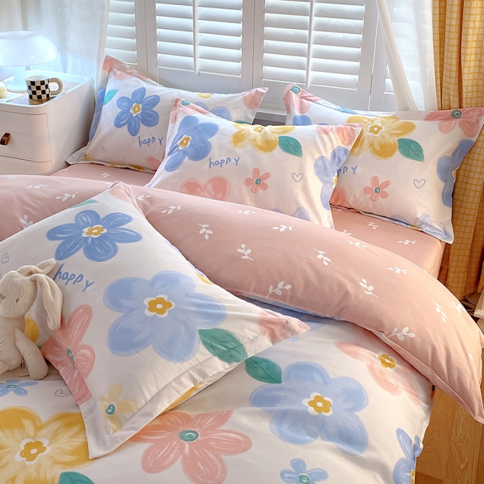 91家纺网 家纺一手货源 找家纺 好亿来 2025新款植物羊绒加厚斜纹磨毛四件套宠爱