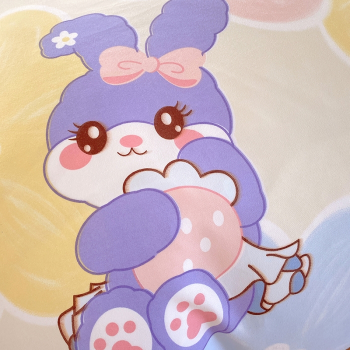 91家纺网 家纺一手货源 找家纺 好亿来 2025新款植物羊绒加厚斜纹磨毛四件套黛菲兔