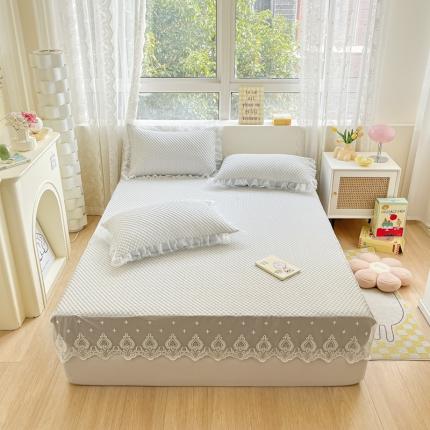 91家纺网 家纺一手货源 找家纺 （总）恋佳 2025新款豆豆床笠床裙款凉席