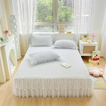 91家纺网 家纺一手货源 找家纺 （总）恋佳 2025新款豆豆床笠床裙款凉席