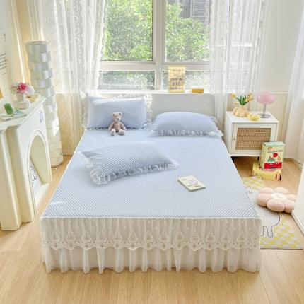 91家纺网 家纺一手货源 找家纺 （总）恋佳 2025新款豆豆床笠床裙款凉席