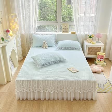 91家纺网 家纺一手货源 找家纺 （总）恋佳 2025新款豆豆床笠床裙款凉席