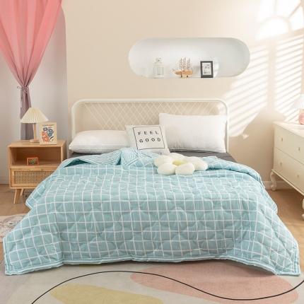 91家纺网 家纺一手货源 找家纺 梦莱发 2025新款芦荟棉夏被情调