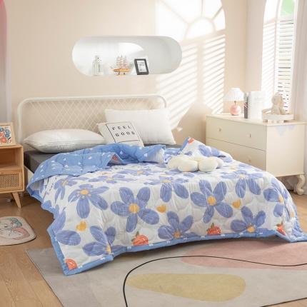 91家纺网 家纺一手货源 找家纺 梦莱发 2025新款芦荟棉夏被唯美