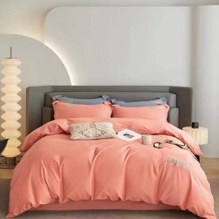 91家纺网 家纺一手货源 找家纺 （总）惠居家 2023新款 13376全棉刺绣四件套 兰亭系列