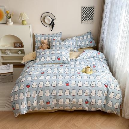 91家纺网 家纺一手货源 找家纺 （总）惠居家 2023新款13372全棉小清新三件套四件套