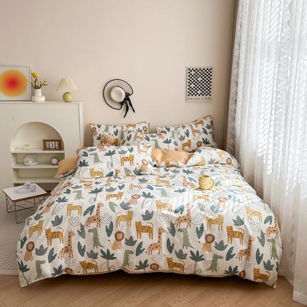 91家纺网 家纺一手货源 找家纺 （总）惠居家 2023新款13372全棉小清新三件套四件套