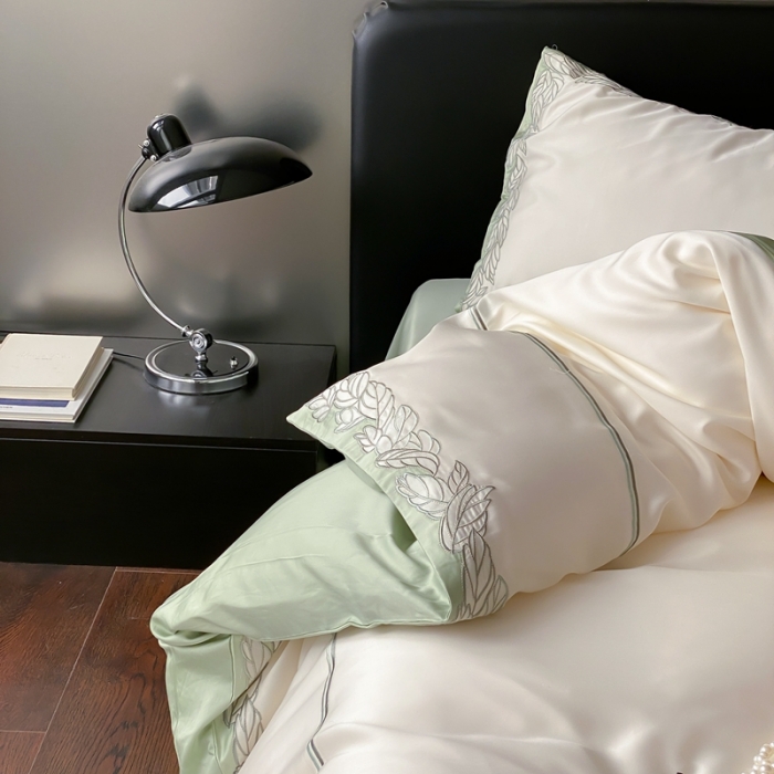 91家纺网 家纺一手货源 找家纺 （总）缪家居 2023新款80支兰精天丝四件套-纯享日记