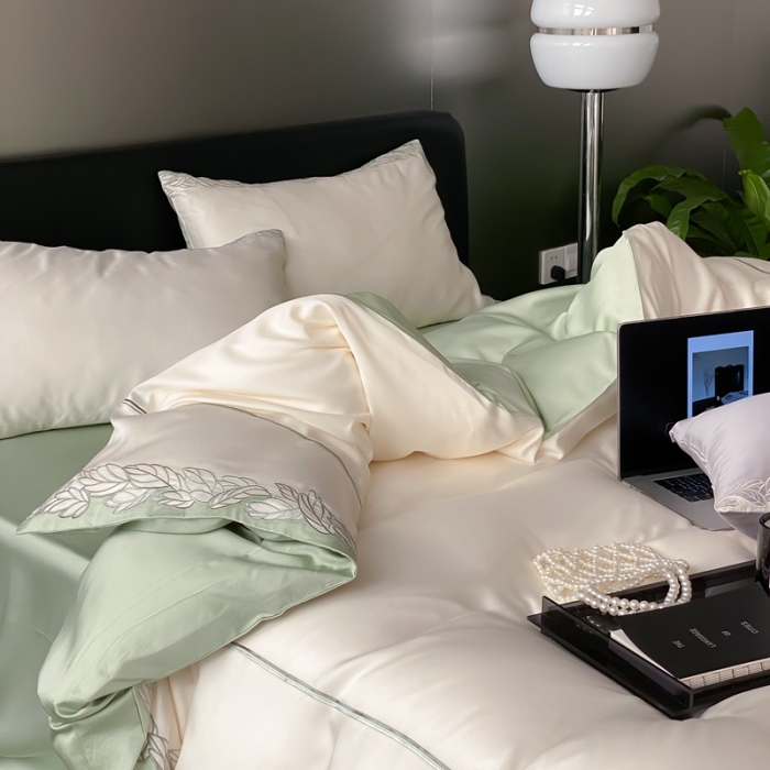 91家纺网 家纺一手货源 找家纺 （总）缪家居 2023新款80支兰精天丝四件套-纯享日记