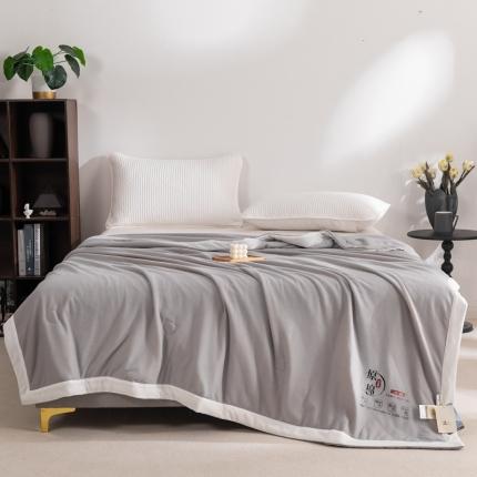 91家纺网 家纺一手货源 找家纺 塔塔 2025新款抗菌大豆纤维夏凉被空调被直播爆款 华夫格-烟灰