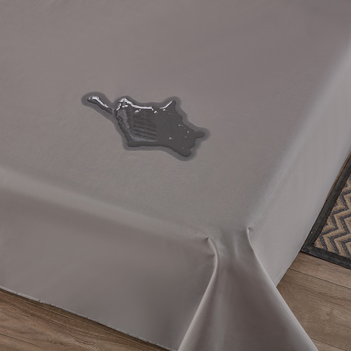 91家纺网 家纺一手货源 找家纺 2024新防水床单防失禁隔尿垫纯白色磨毛床罩套可水洗炕单 纯色绅士灰