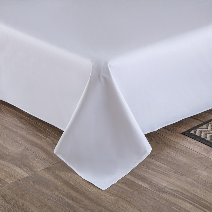 91家纺网 家纺一手货源 找家纺 2023防水床单防失禁隔尿垫纯白色磨毛床罩套可水洗炕单 纯色白色