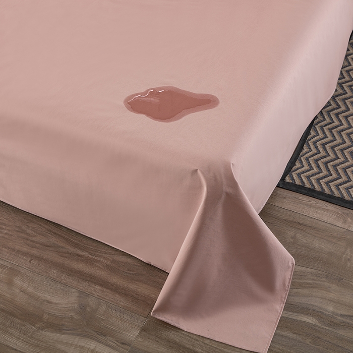 91家纺网 家纺一手货源 找家纺 火星时代 2023防水床单防失禁隔尿垫纯白色磨毛床罩套可水洗炕单 纯色豆沙