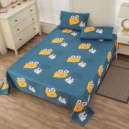 火星时代 2023防水床单防失禁隔尿垫纯白色磨毛床罩套可水洗炕单 喔喔