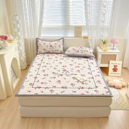 （总）慕澄 2023新款大版宽边小清新乳胶凉席系列