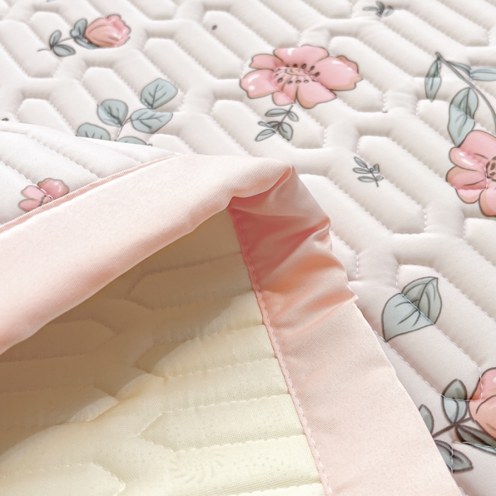 91家纺网 家纺一手货源 找家纺 慕澄 2023新款大版宽边小清新乳胶凉席系列 宽边-扶摇