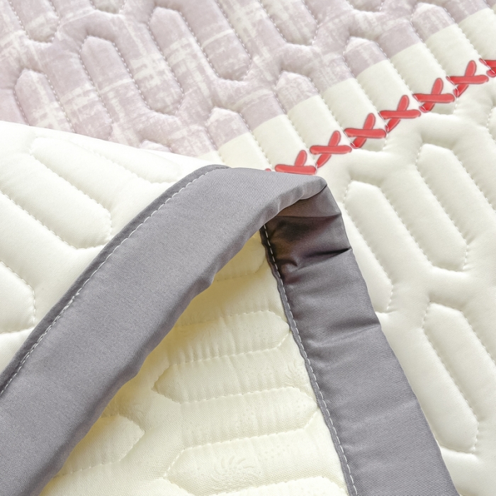 91家纺网 家纺一手货源 找家纺 慕澄 2023新款大版宽边小清新乳胶凉席系列 宽边-樱桃物语