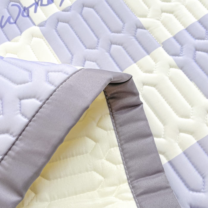 91家纺网 家纺一手货源 找家纺 慕澄 2023新款大版宽边小清新乳胶凉席系列 宽边-郁金香