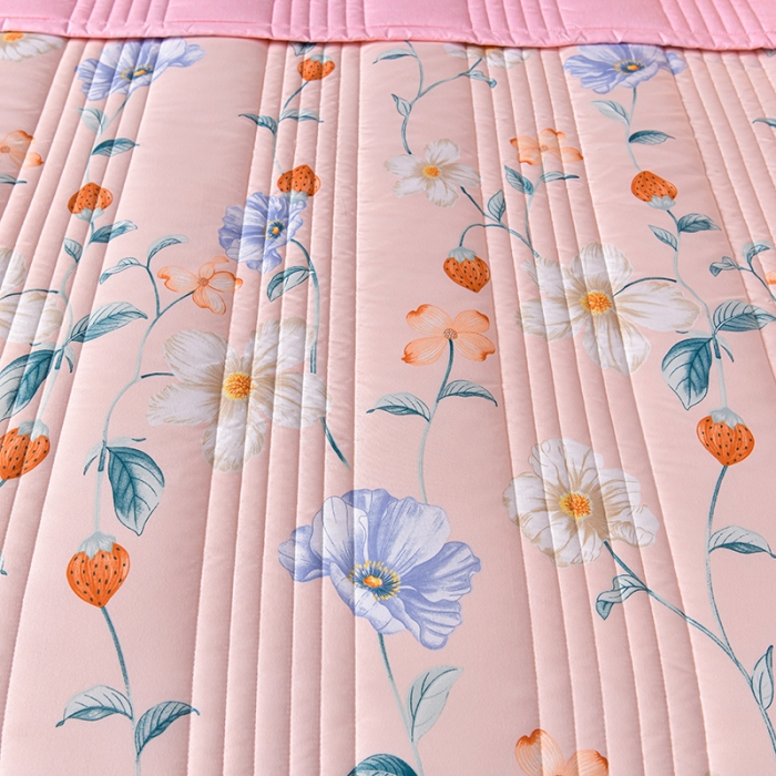 91家纺网 家纺一手货源 找家纺 圣楚 2024新款 清新可水洗夏凉被 芬芳