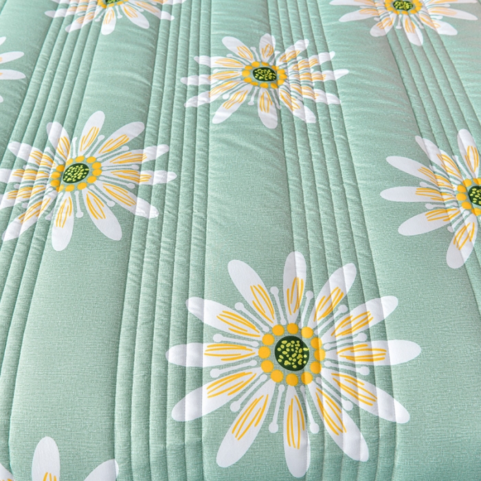 91家纺网 家纺一手货源 找家纺 圣楚 2024新款 清新可水洗夏凉被 落花