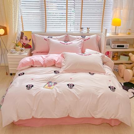 91家纺网 家纺一手货源 找家纺 丽美人 2023新款 迪士尼系列四件套 米妮