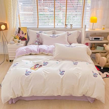 91家纺网 家纺一手货源 找家纺 丽美人 2023新款 迪士尼系列四件套 星黛露