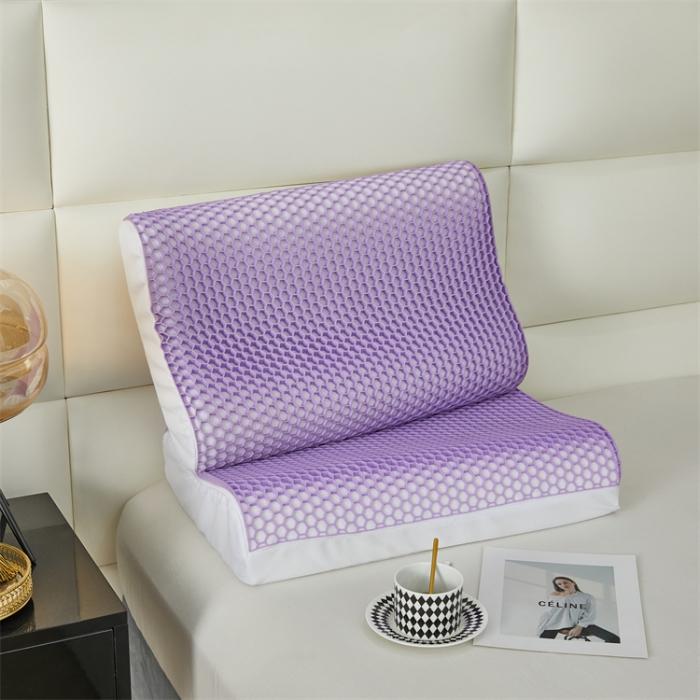 91家纺网 家纺一手货源 找家纺 夏季新款TPE凉感天然乳胶枕夏季凉爽枕头成人单人颈椎枕