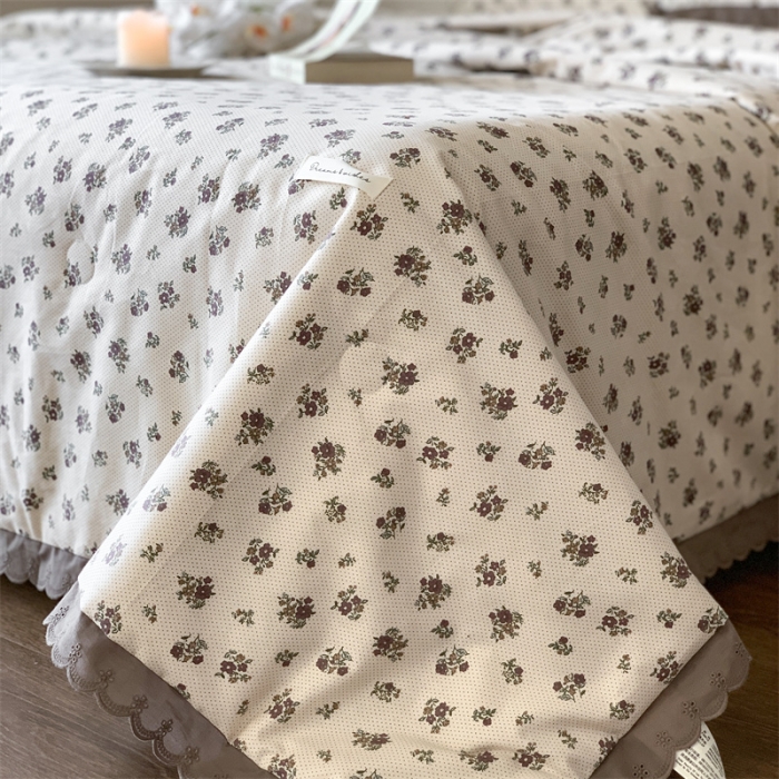 91家纺网 家纺一手货源 找家纺 汇庭 2023新款艾莎夏被 卡诺琳