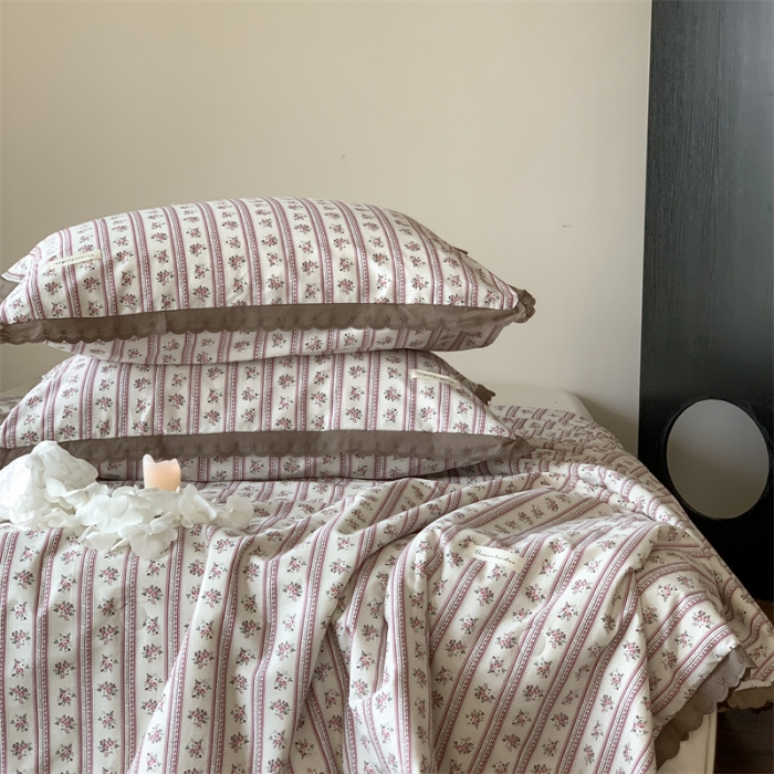 91家纺网 家纺一手货源 找家纺 汇庭 2023新款艾莎夏被 莫斯粉