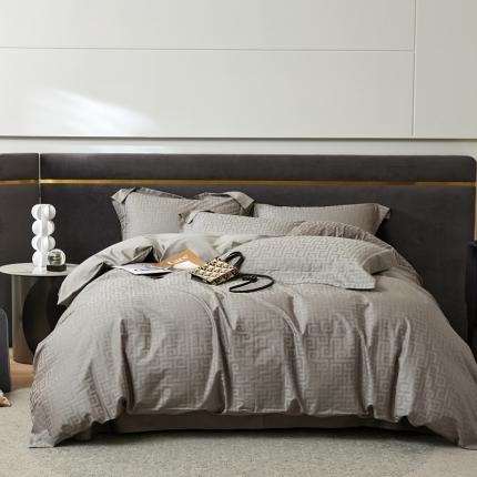 91家纺网 家纺一手货源 找家纺 （总）安莱生活 2023新款100S纯棉提花系列四件套