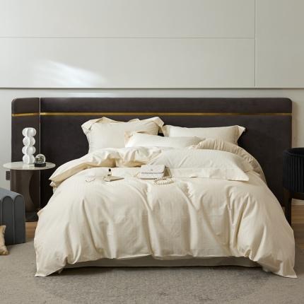 91家纺网 家纺一手货源 找家纺 安莱生活 2023新款100S纯棉提花系列四件套 克洛伊