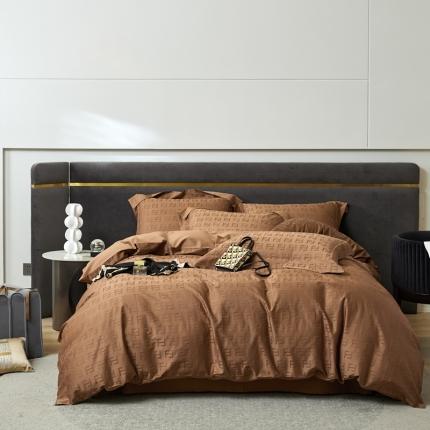 91家纺网 家纺一手货源 找家纺 安莱生活 2023新款100S纯棉提花系列四件套 菲烟